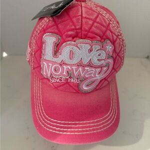 Love Norway Pink Quilted Cap